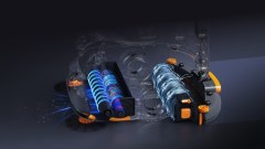 Trzy szczotki walcowe robota Keenon